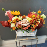 Aranjament floral “Rainy day" cu arome de toamnă