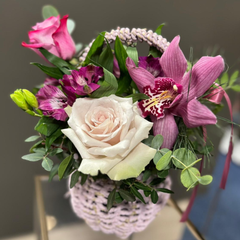 "Affection" basket with orchids