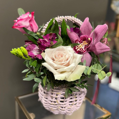 "Affection" basket with orchids