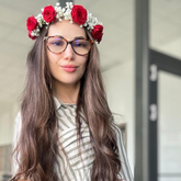 Coroniță reglabilă din floarea miresei (Gypsophila) si mini trandafiri