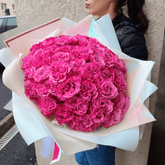 Buchet cu 51 de trandafiri de grădină