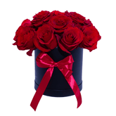 Cutie cu 19 trandafiri roșii “Red Velvet”
