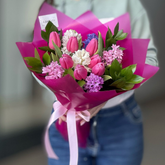 Buchet "Soul" cu zambile si lalele