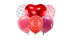 6 baloane cu heliu "Love is in the air"